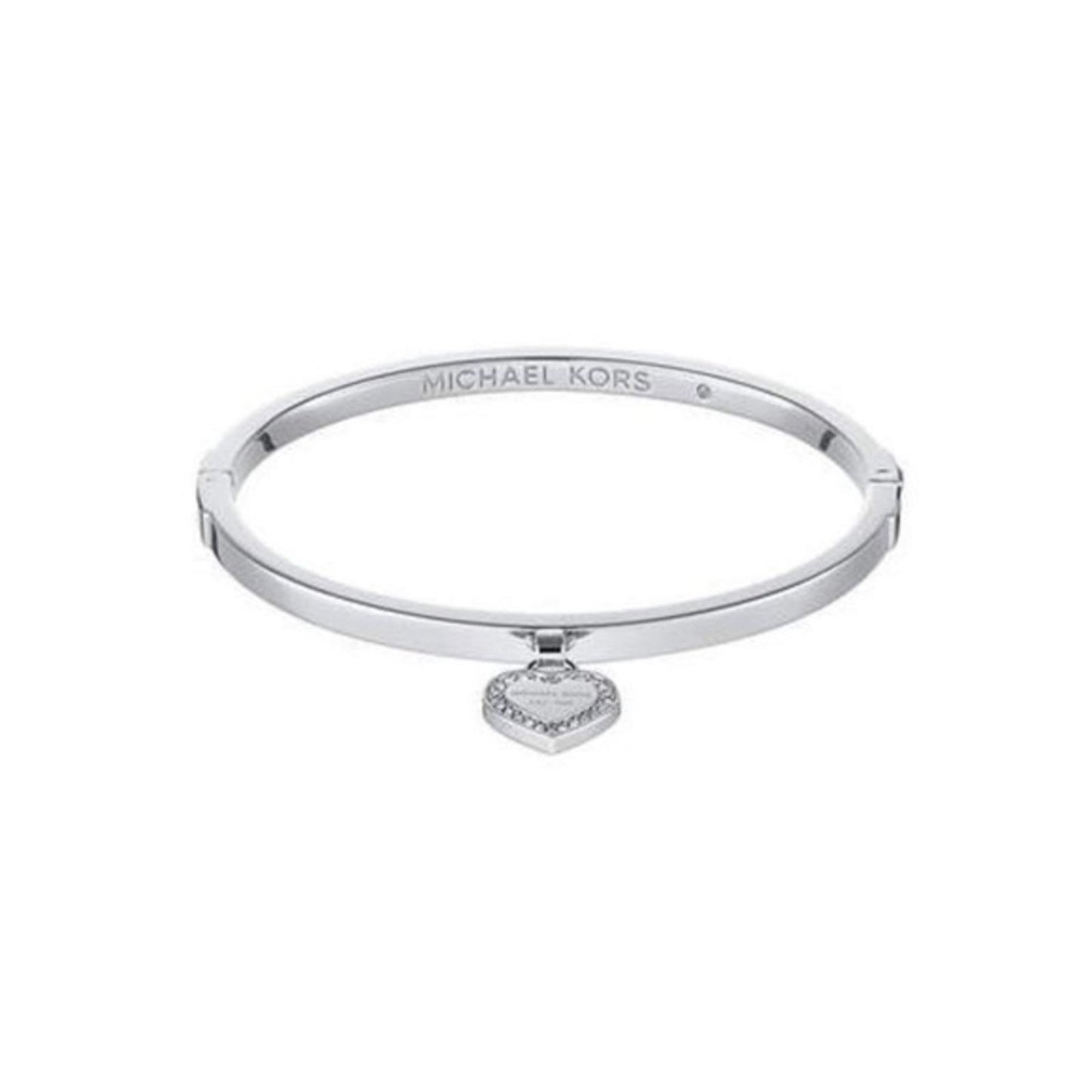 Michael Kors Silver Bangle Heart Bracelet