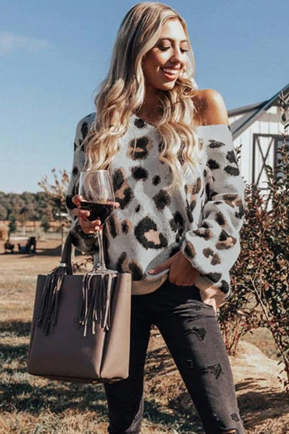 Treena Leopard Sweater