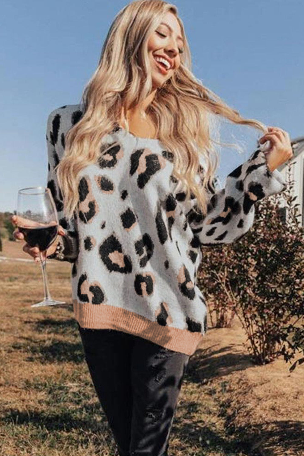 Treena Leopard Sweater