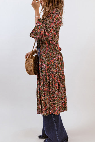 Boho Floral Kimono