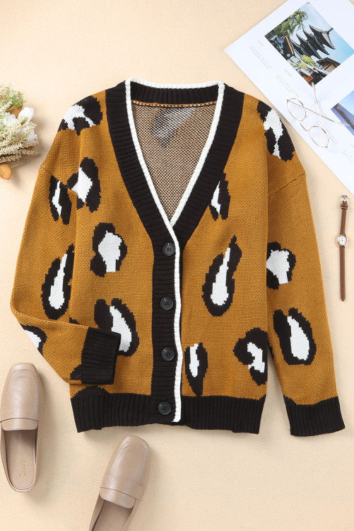 Leopard Cardigan Sweater