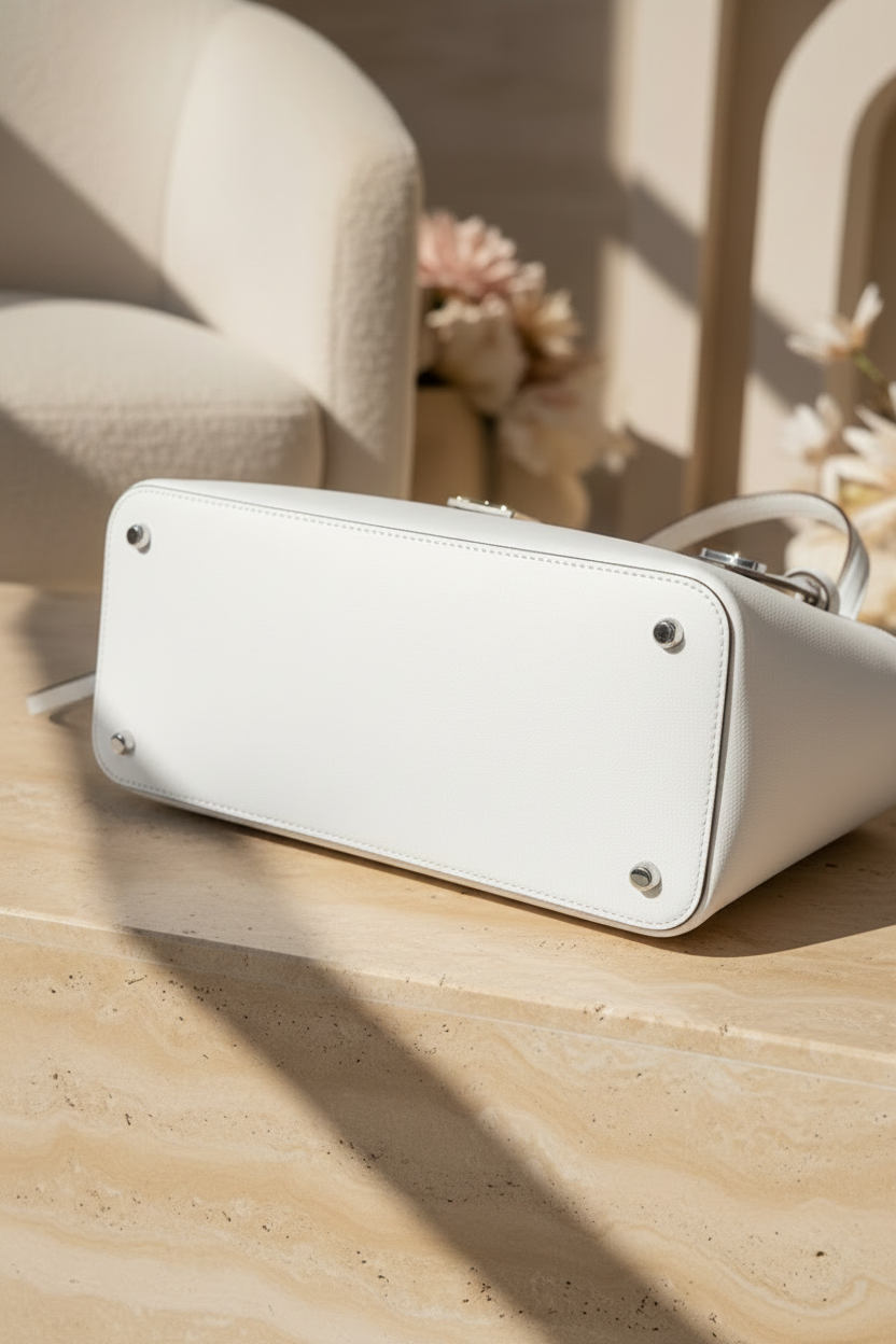 Kate Spade Bright White Pebbled Leather Satchel