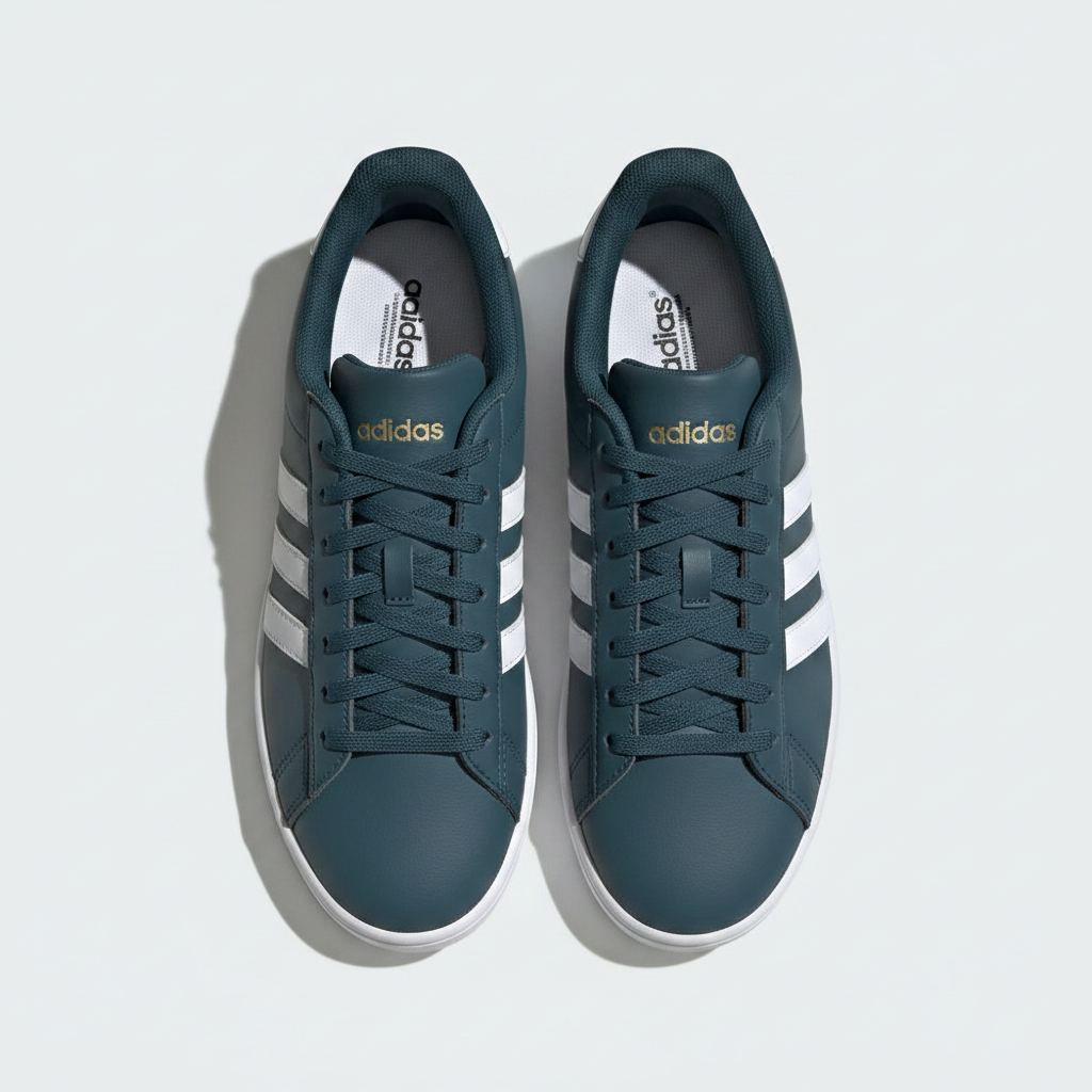 Adidas Grand Court 2.0 Women’s Sneakers Arctic Night Green White Tennis Shoes Trainers