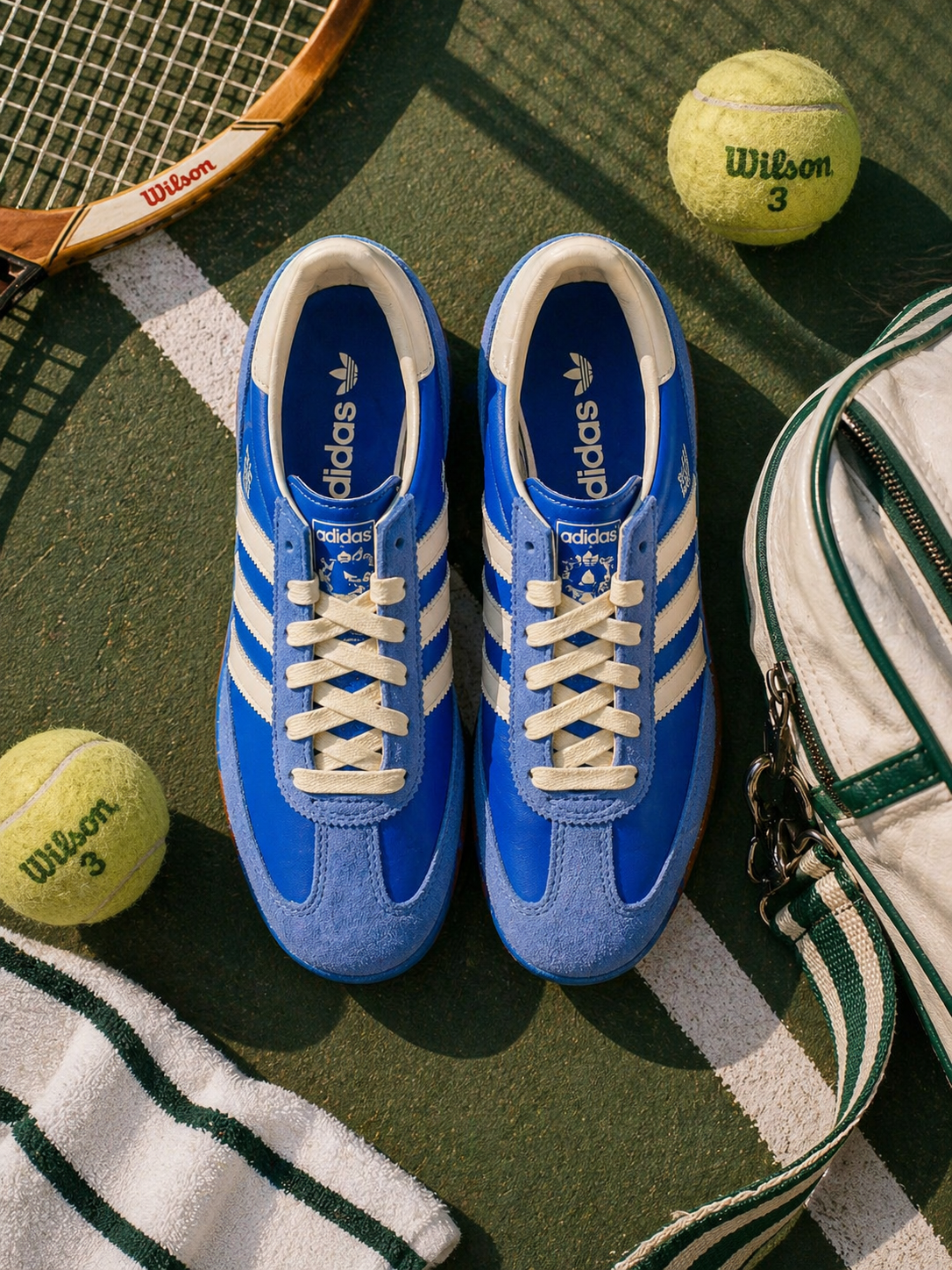 Adidas SL 72 RS Blue Suede Retro Sneakers Women’s 7.5 Runner Shoes