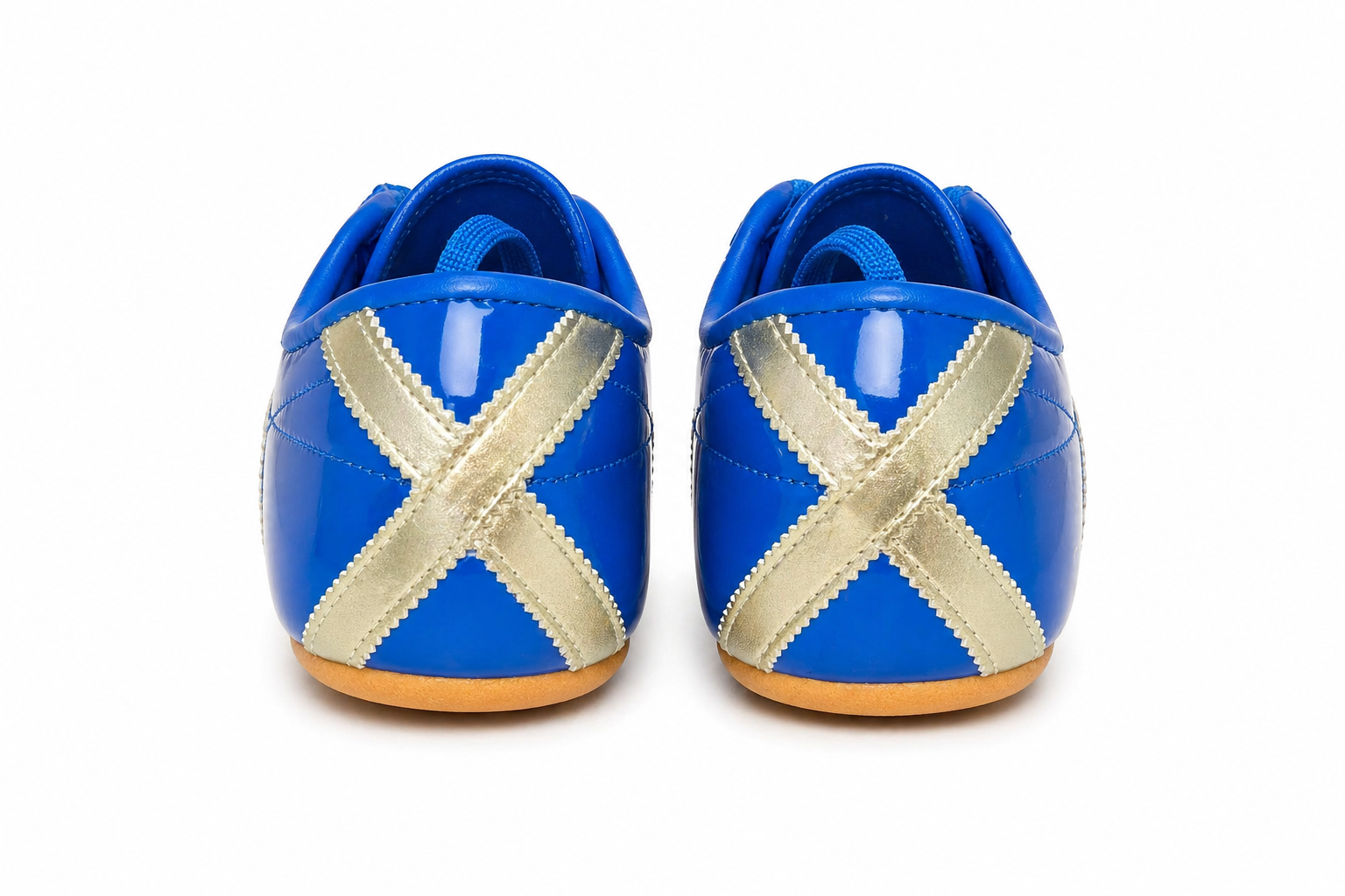 Adidas Tokyo Patent Leather Sneakers Blue & Silver