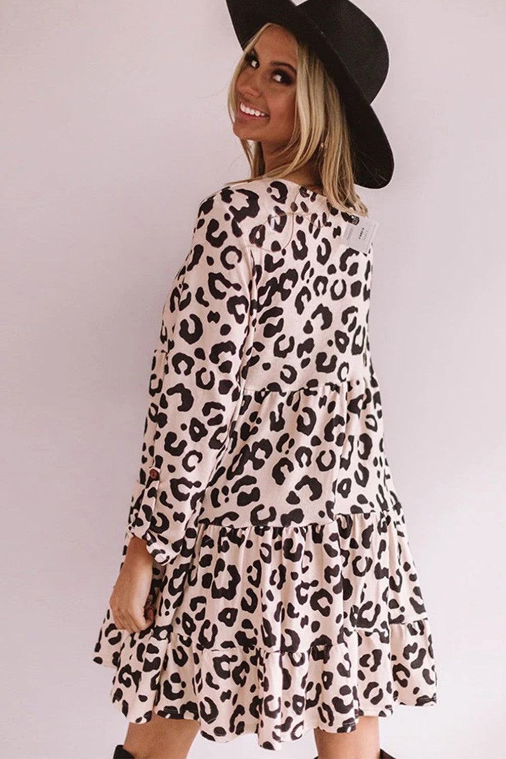 Leopard Babydoll Dress