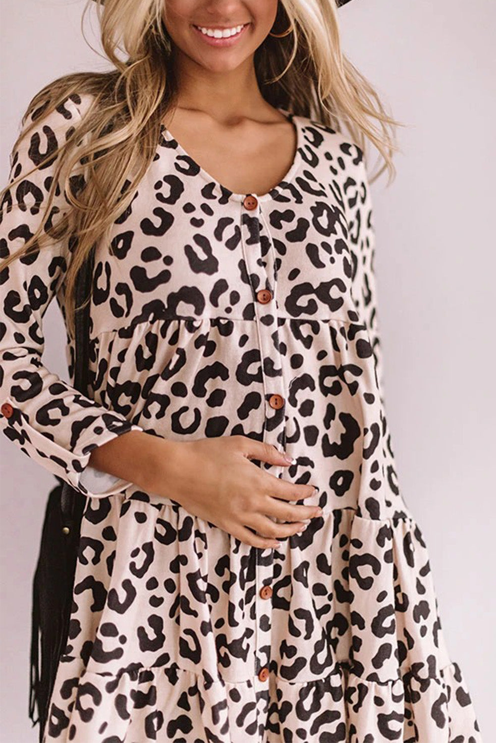 Leopard Babydoll Dress