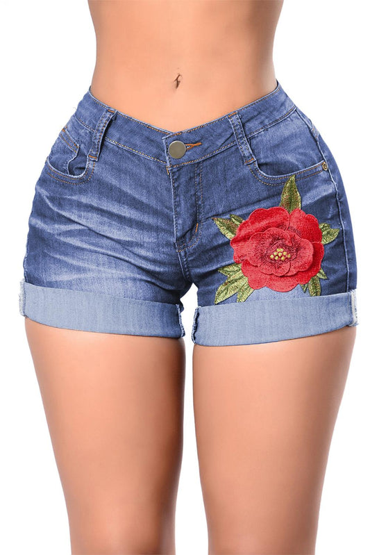 Embroidered Shorts