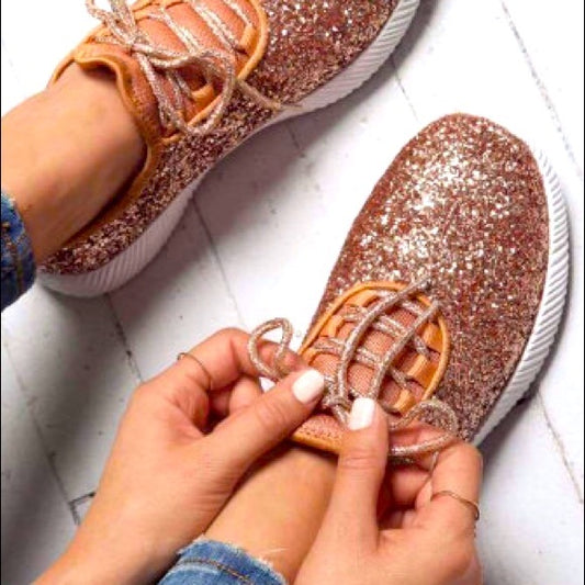 Rose Gold Sneakers